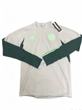 Adidas Celtic FC Training Top 1/4 Zip – Grey / Green – Brand New