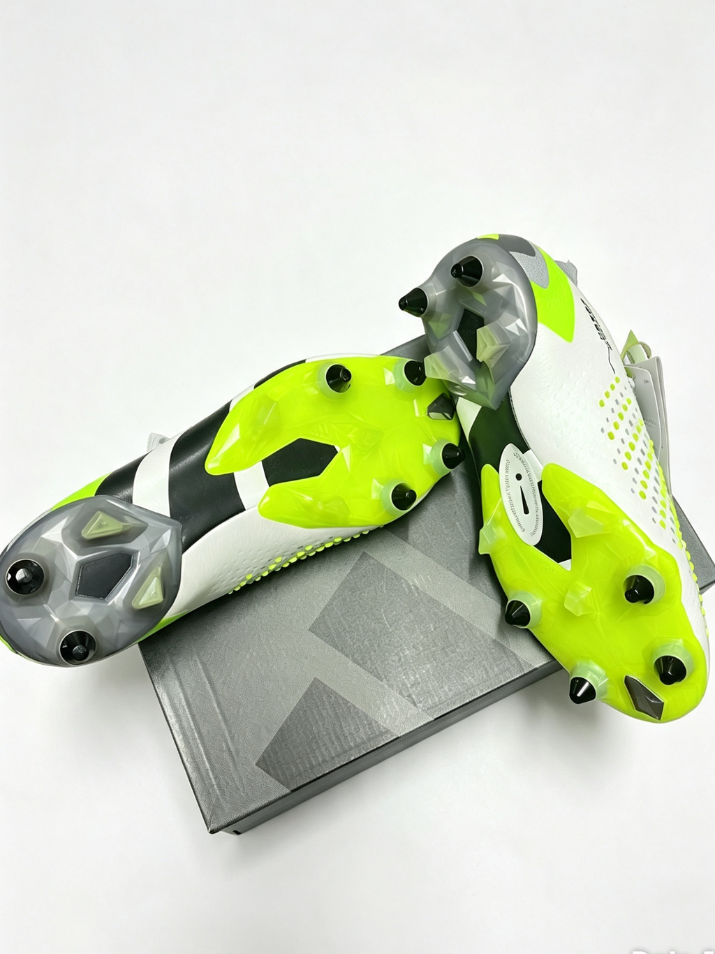 Adidas Predator Accuracy.1 SG Football Boots – White / Lucid Lemon / Grey – Brand New In Box