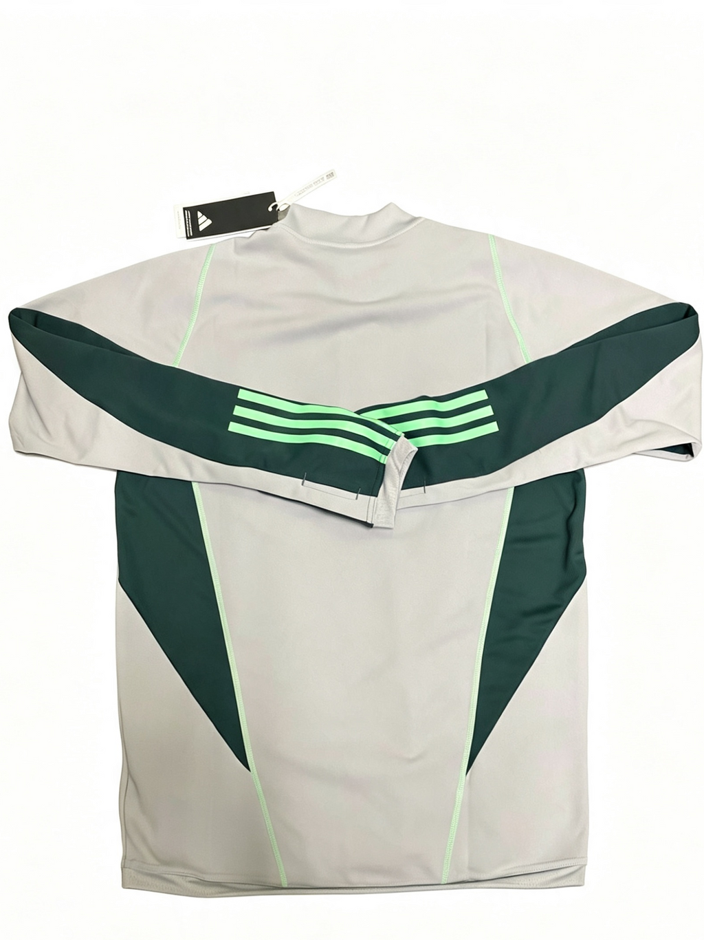 Adidas Celtic FC Training Top 1/4 Zip – Grey / Green – Brand New