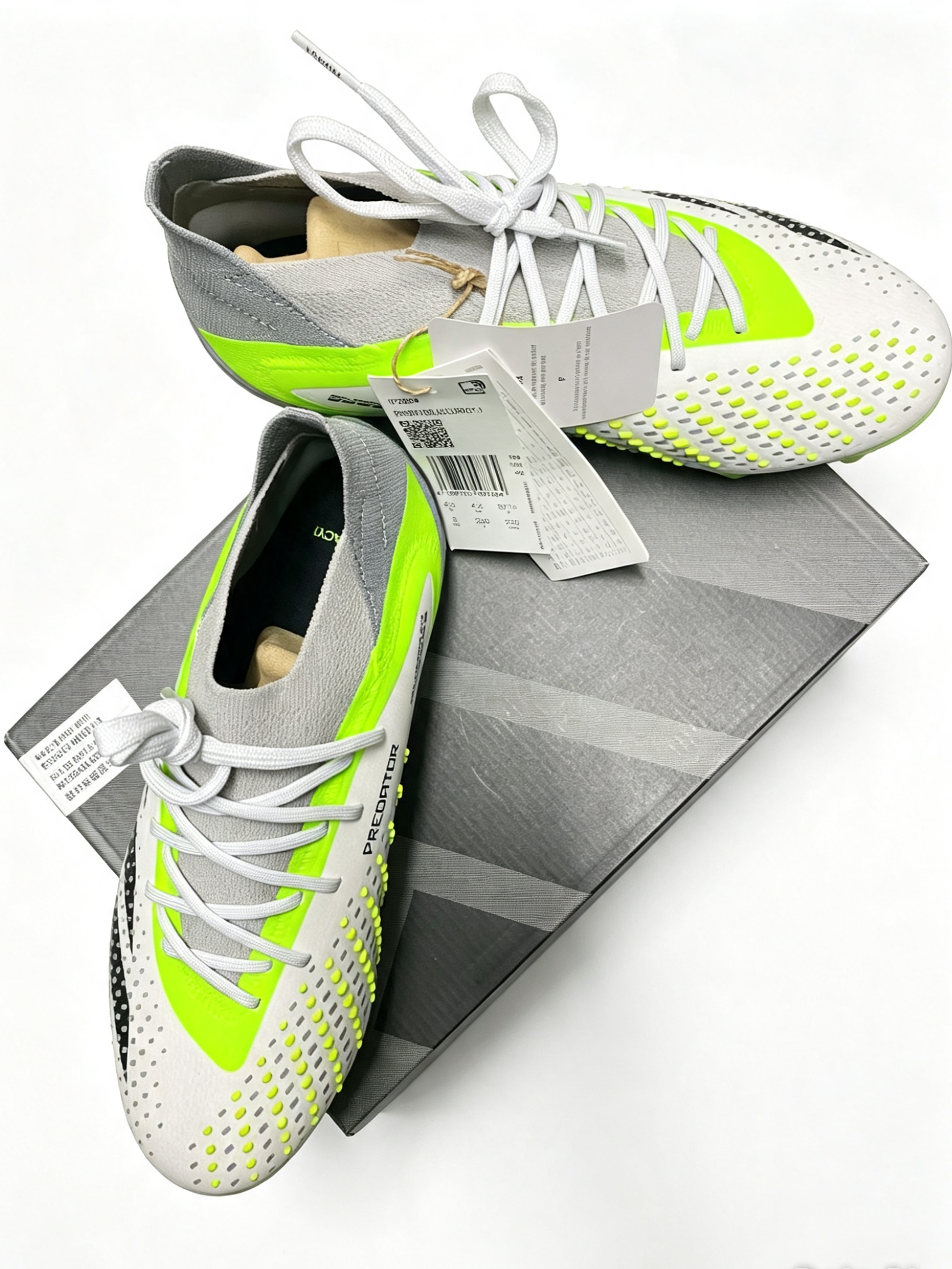 Adidas Predator Accuracy.1 SG Football Boots – White / Lucid Lemon / Grey – Brand New In Box