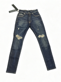 Represent R1 Men's Slim Fit Distressed Jeans – Dark Indigo – W30 – BNWT