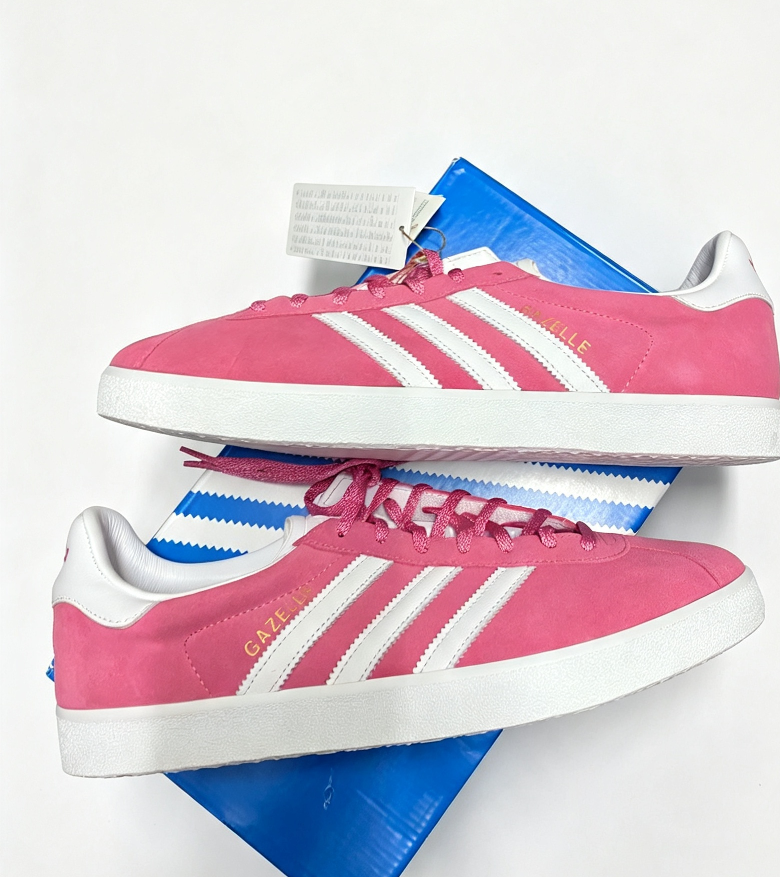 Pink Adidas Gazelle 85's Girls Sneakers Shoes
