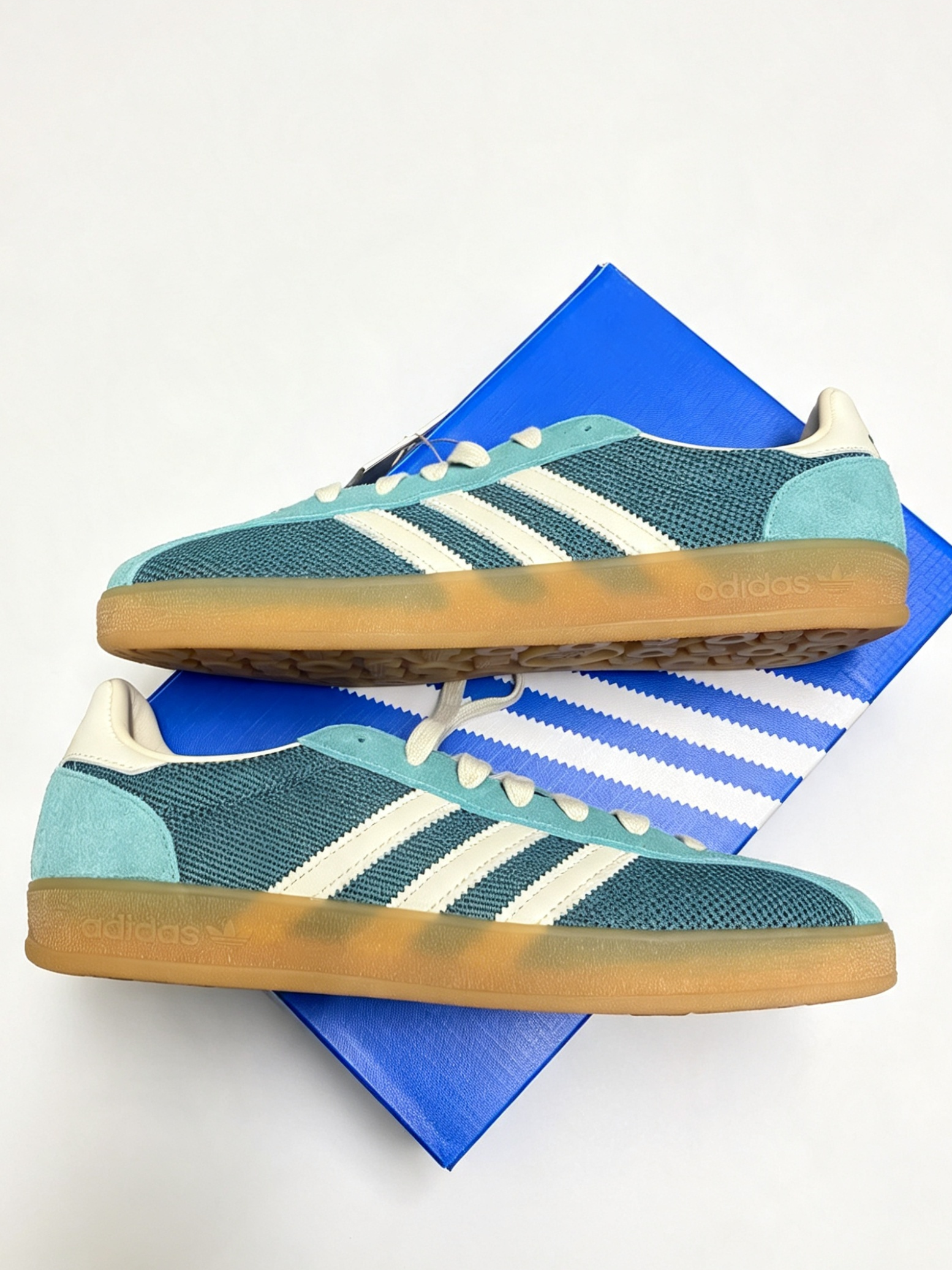 Adidas Originals Gazelle – Turquoise / White / Gum – Brand New In Box