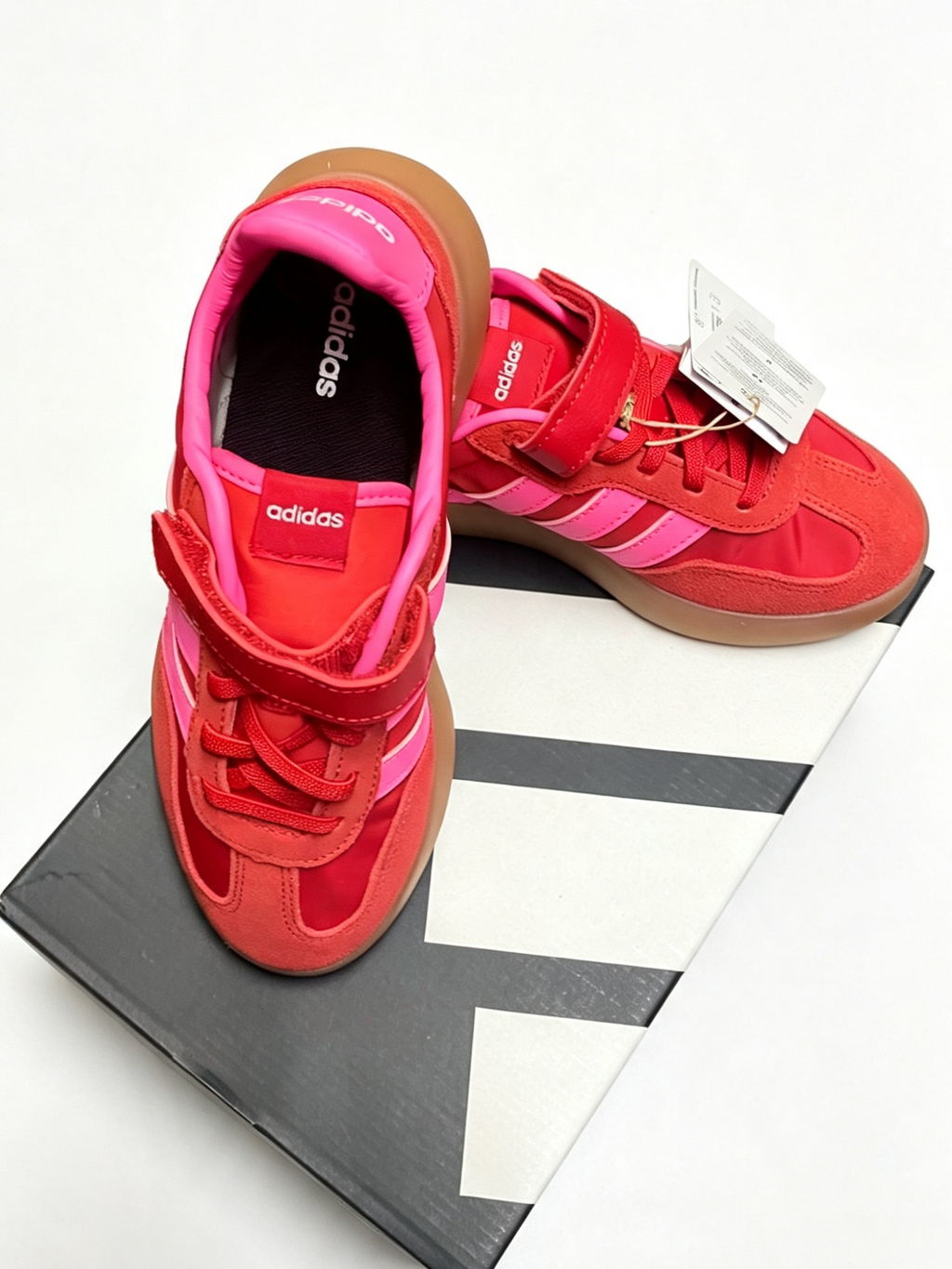 Adidas Originals Barreda – Red / Pink / Gum – Brand New In Box