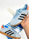 Adidas Originals Gazelle – Light Blue / Black / Orange – Brand New In Box