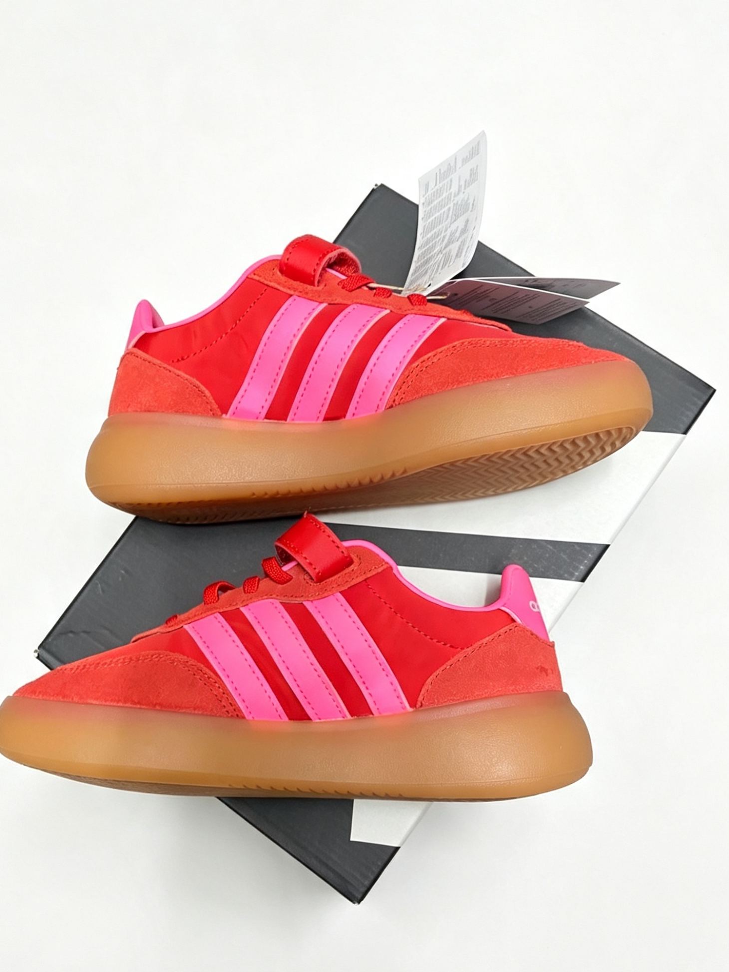 Adidas Originals Barreda – Red / Pink / Gum – Brand New In Box