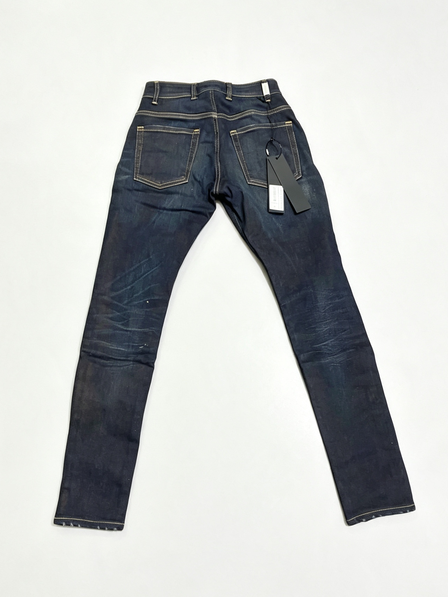 Represent R1 Men's Slim Fit Distressed Jeans – Dark Indigo – W30 – BNWT