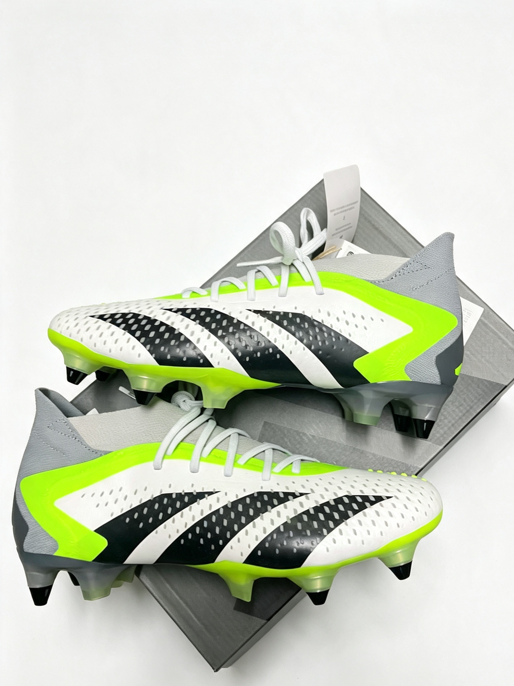 Adidas Predator Accuracy.1 SG Football Boots – White / Lucid Lemon / Grey – Brand New In Box