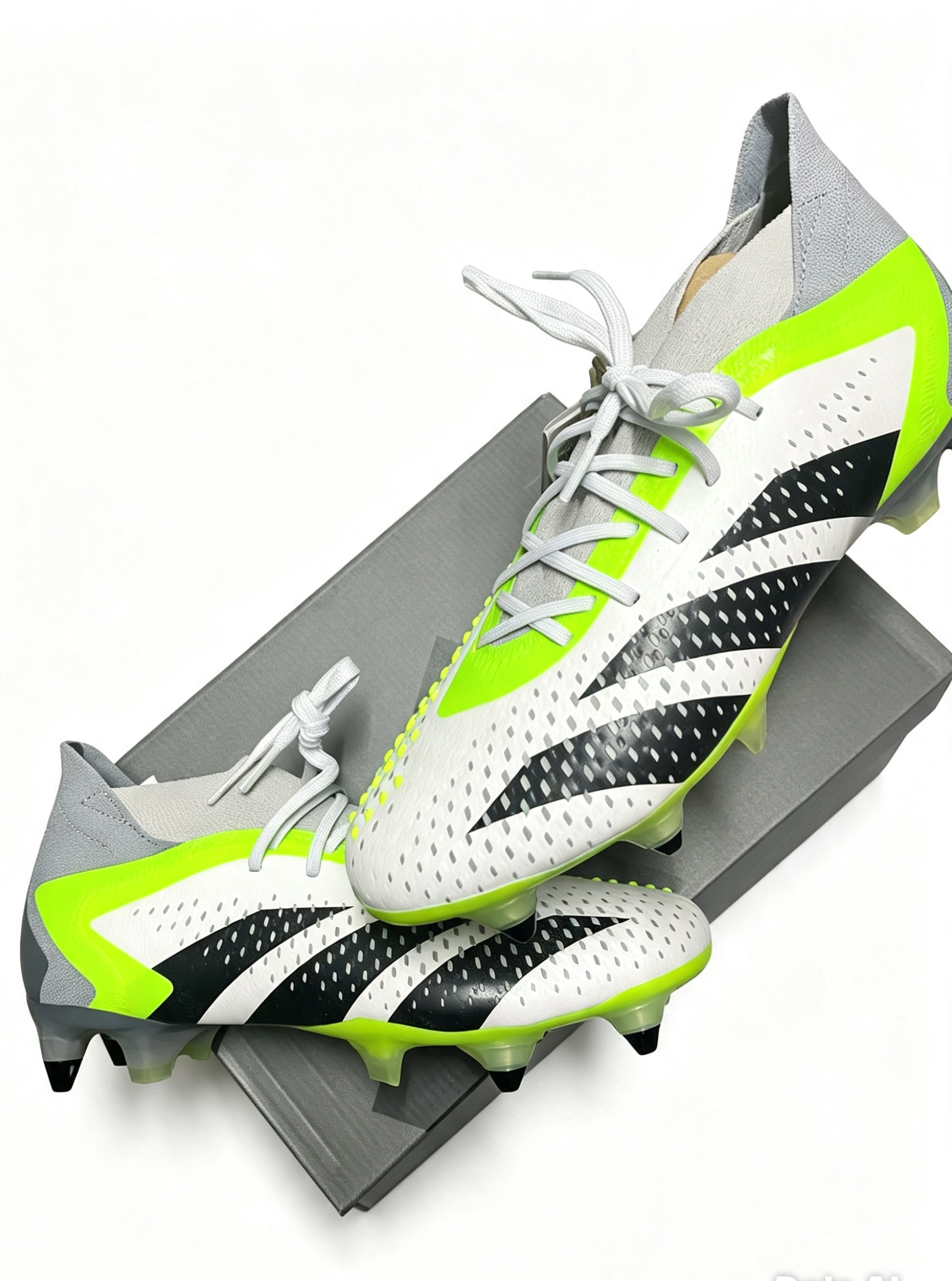 Adidas Predator Accuracy.1 SG Football Boots – White / Lucid Lemon / Grey – Brand New In Box