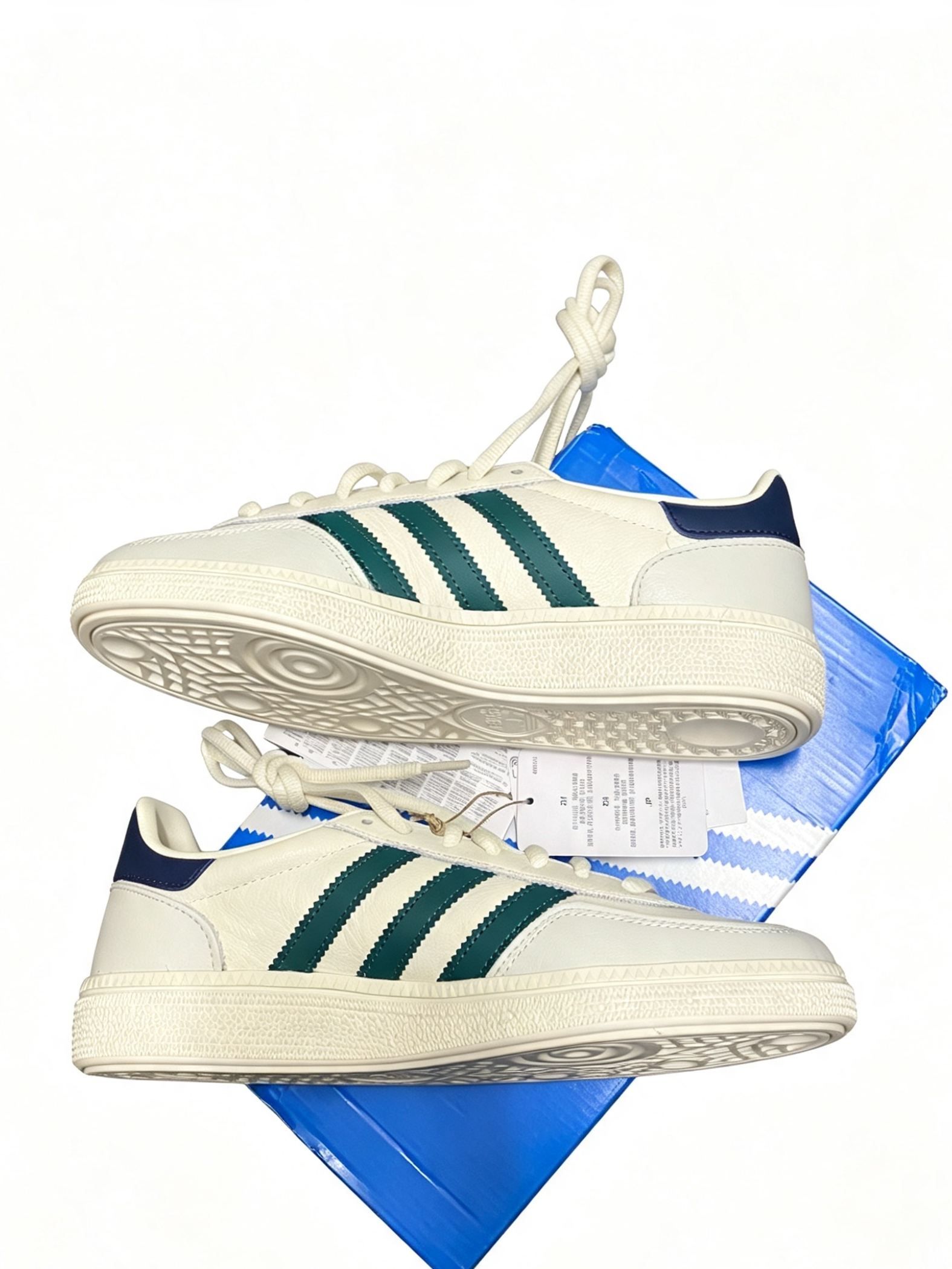 Adidas Originals Handball Spezial – Off-White / Green / Navy – Brand New
