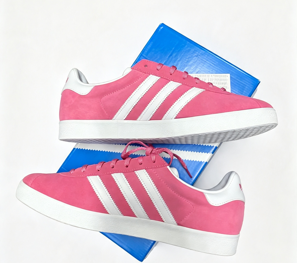 Pink Adidas Gazelle 85's Girls Sneakers Shoes