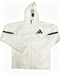 Adidas Z.N.E. Full-Zip Hoodie – White / Black – Brand New With Tags
