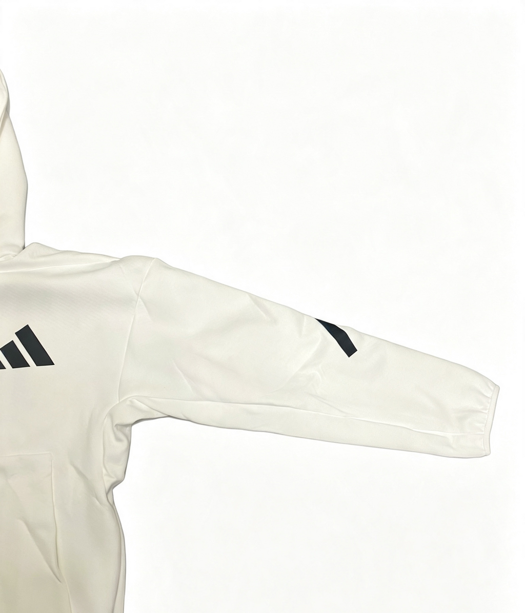 Adidas Z.N.E. Full-Zip Hoodie – White / Black – Brand New With Tags