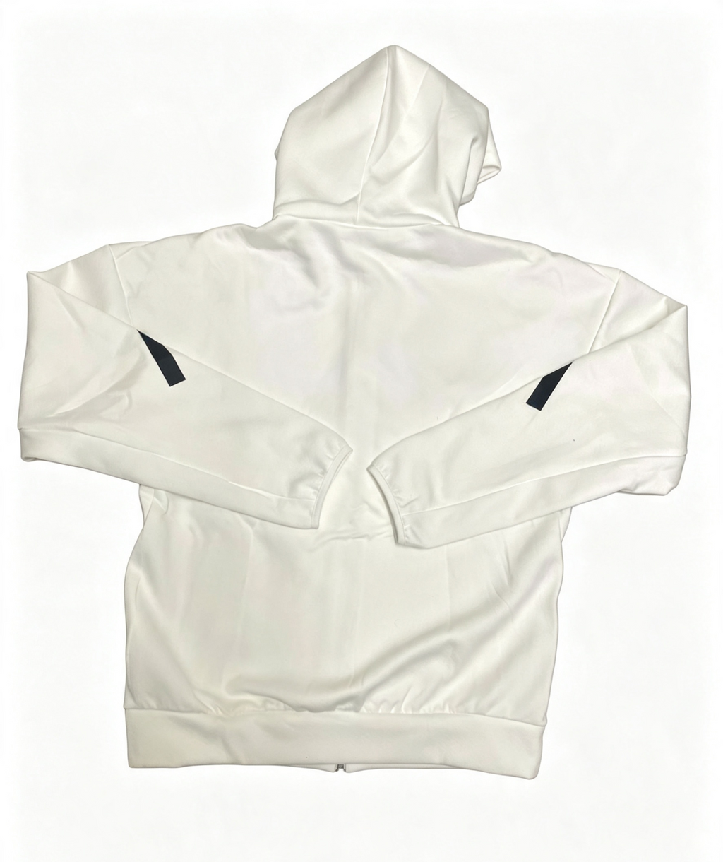 Adidas Z.N.E. Full-Zip Hoodie – White / Black – Brand New With Tags